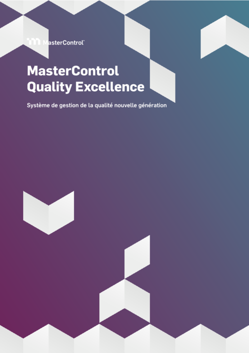 MasterControl Quality Excellence™