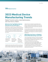 2023 Medical Device Manufacturing Trends