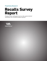 Recalls Report Survey