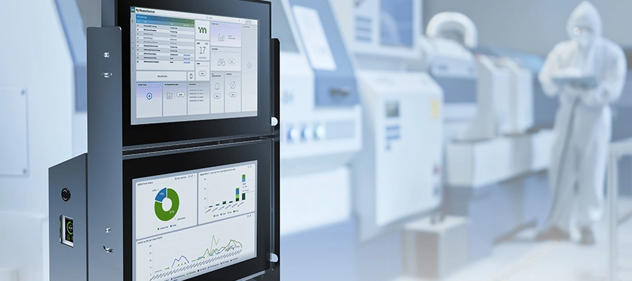 Image of a digital MES in a life sciences manufacturing environment.