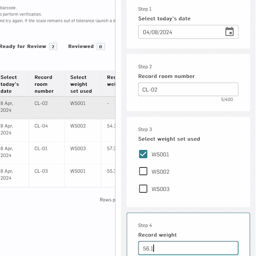 MasterControl’s electronic logbook software